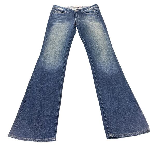 Paige Pico Dark Wash Denim Bootcut Jeans Size 28 - Picture 2 of 6